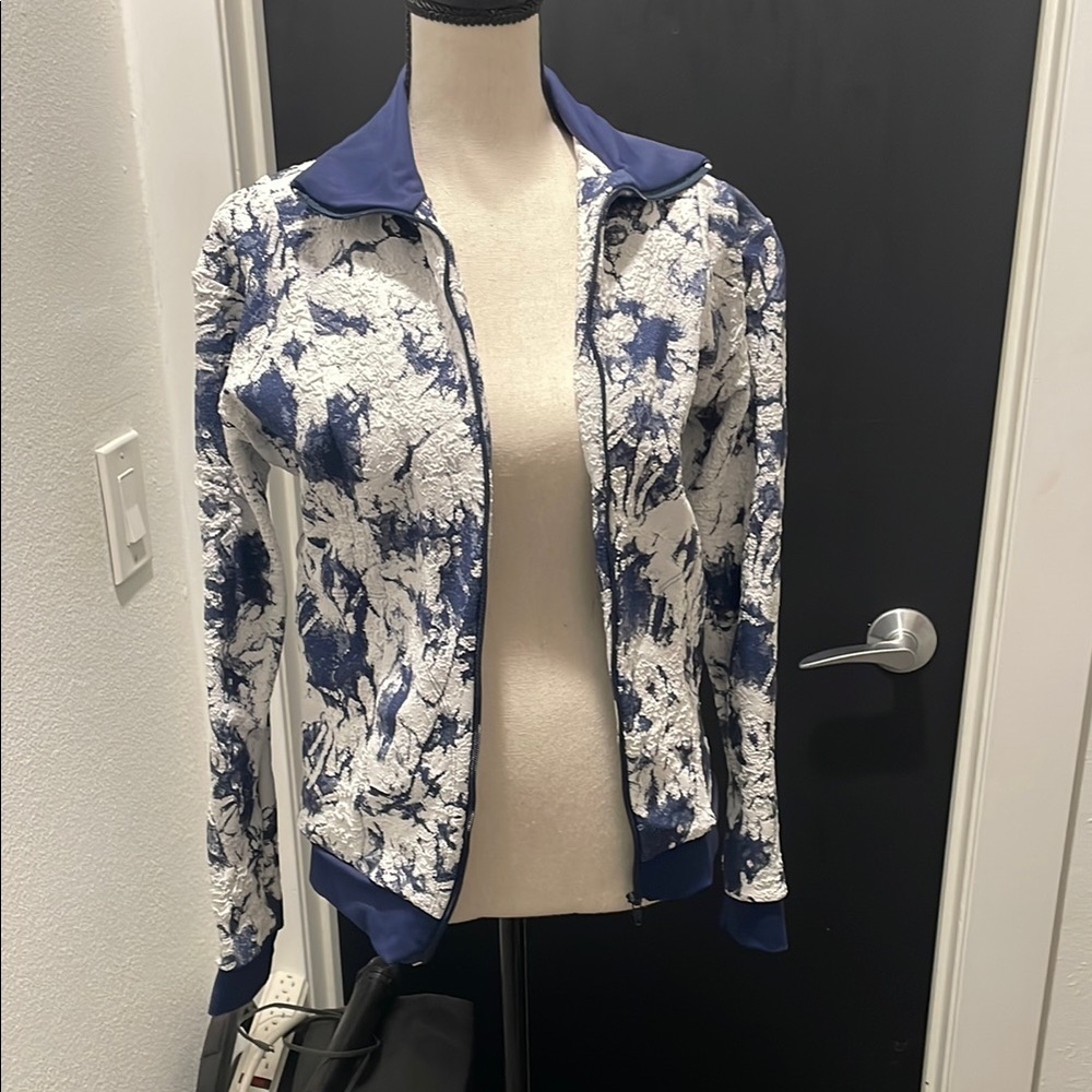Blue and White Women's Jacket